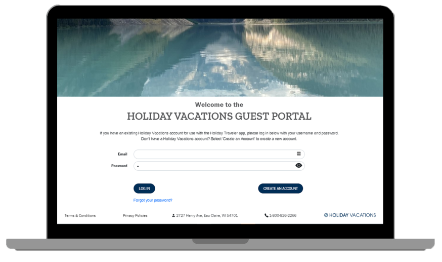 Holiday Vacations Guest Portal