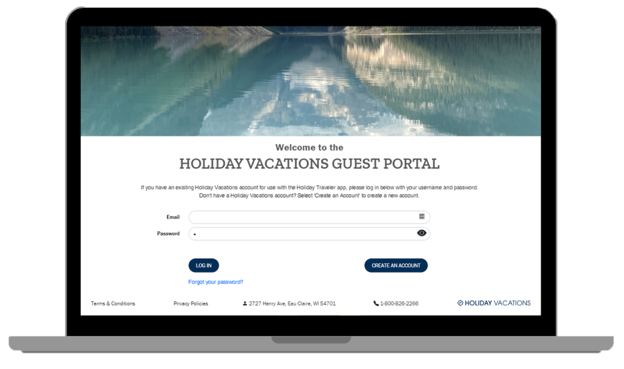 Holiday Vacations Guest Portal
