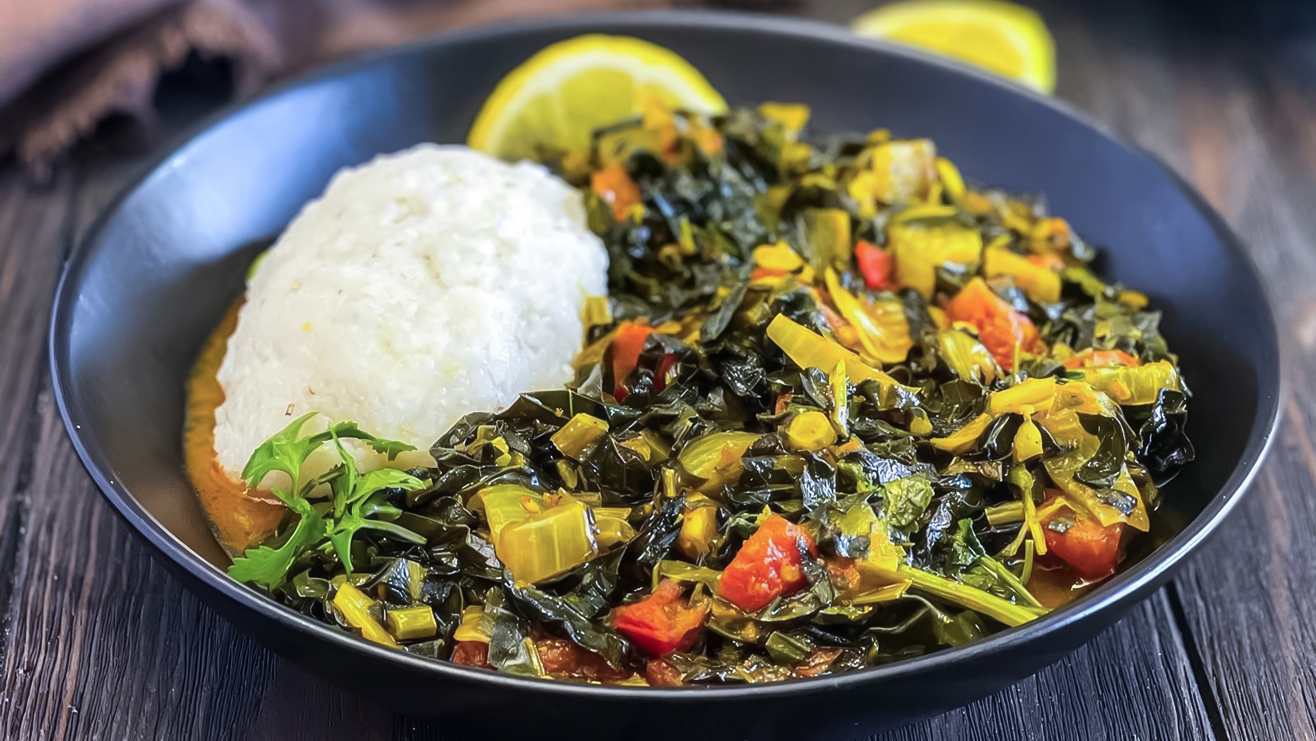 Ugali with Sukuma Wiki