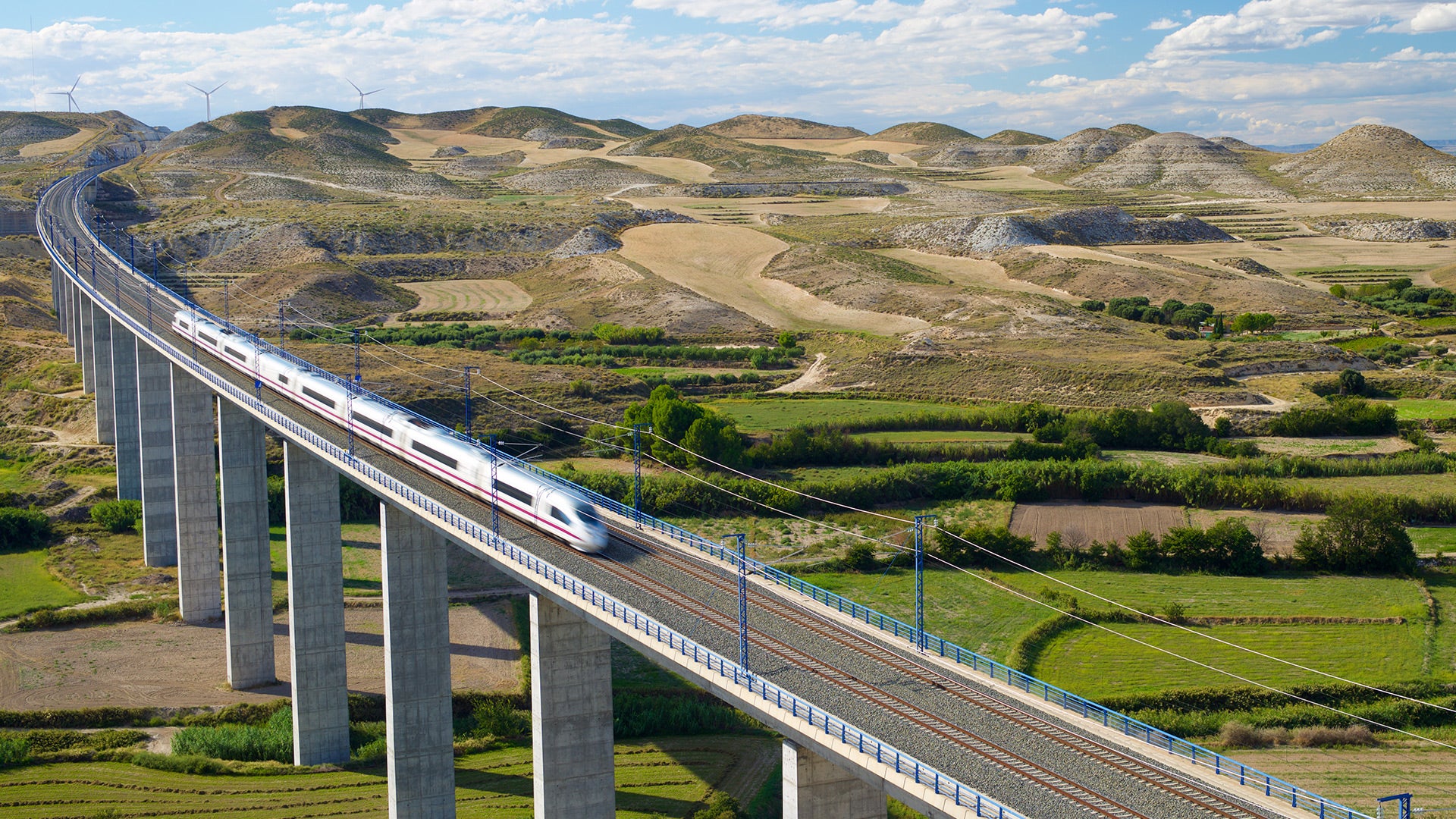 Rail journey from Madrid to Barcelona