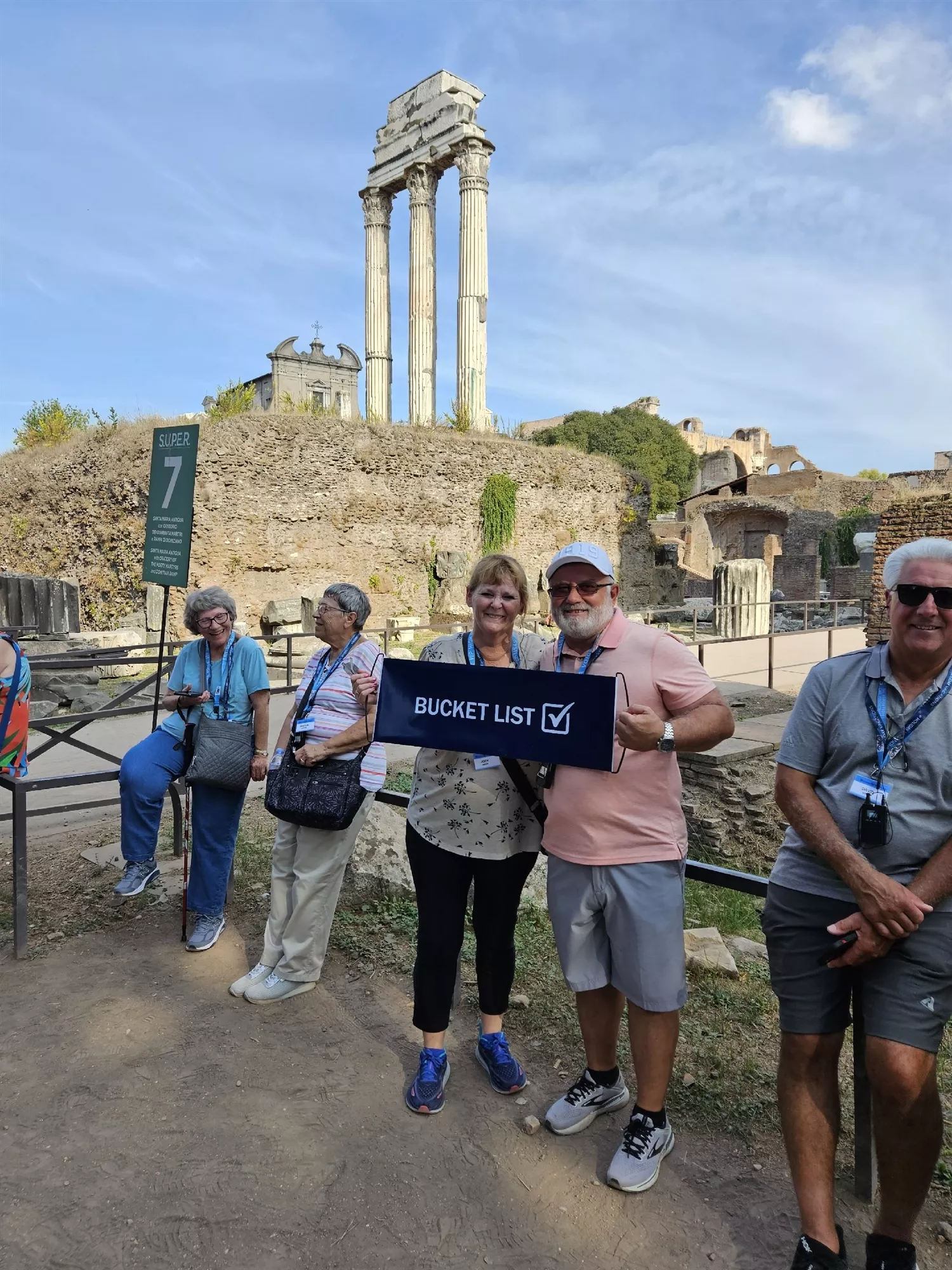 Guests at the Roman Forum