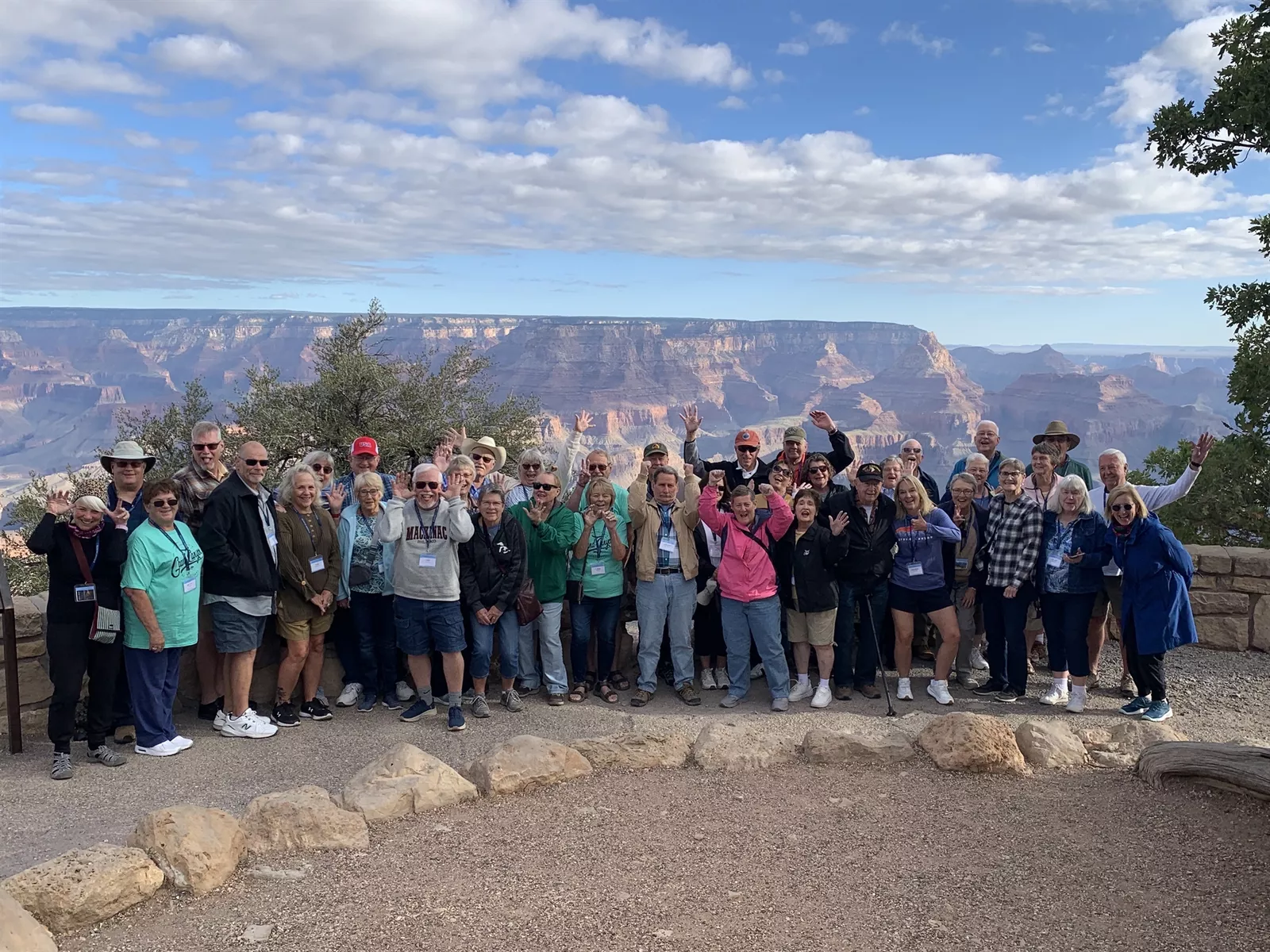 Holiday Vacations Tour Group at Grand Canyon National Park