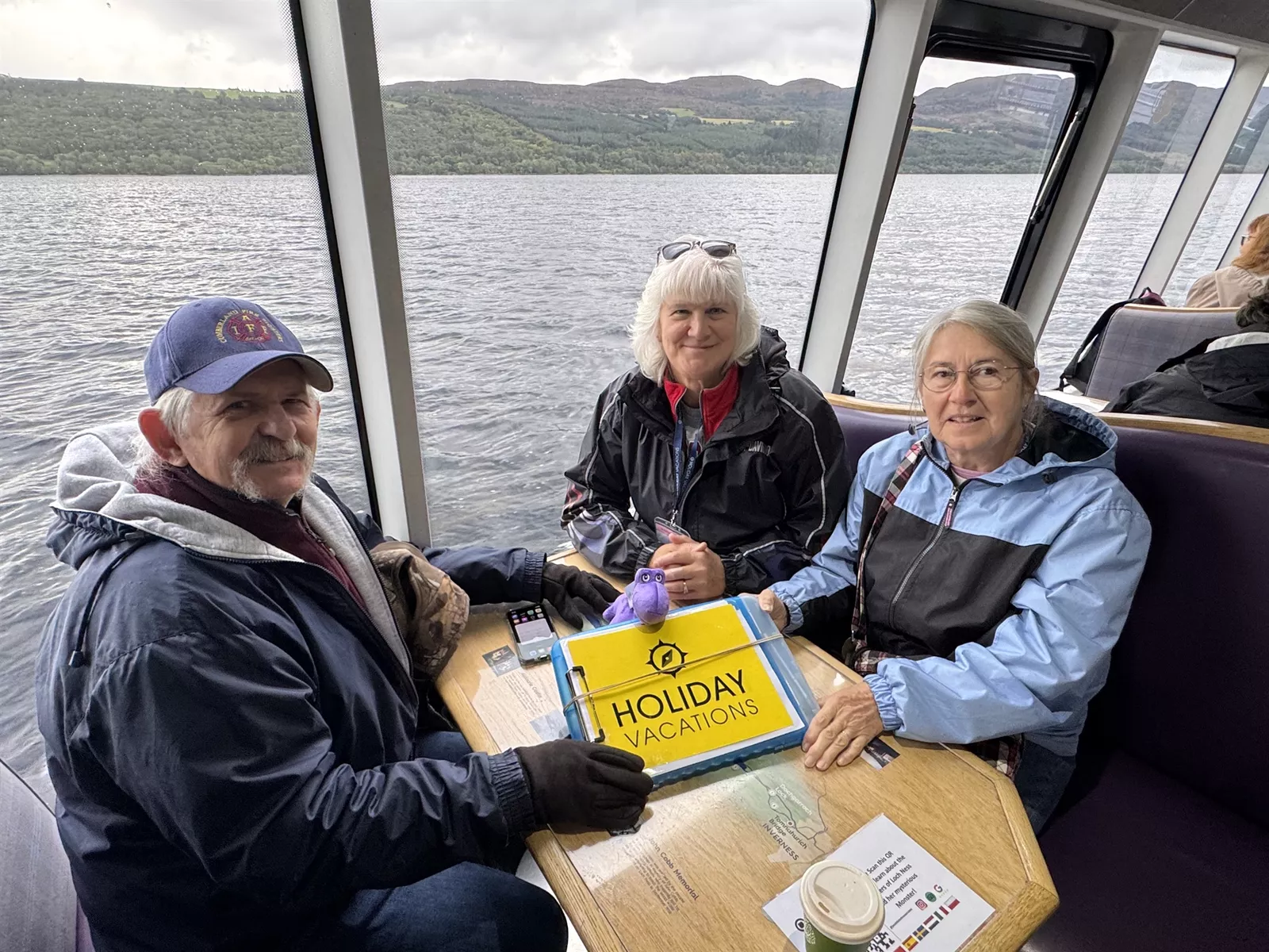Holiday Vacations guests on legendary Loch Ness