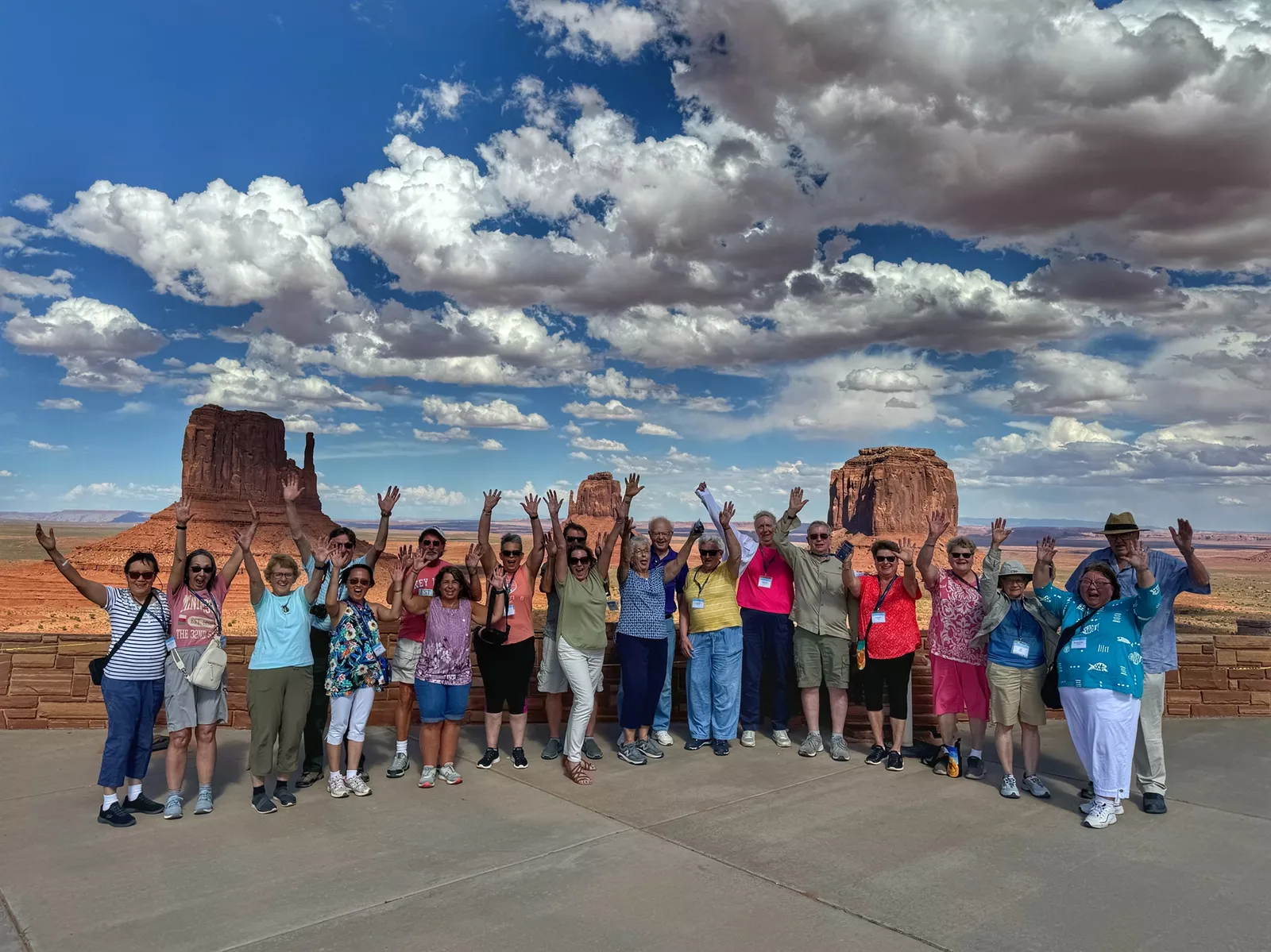 Tour group in Monument Valley, Arizona