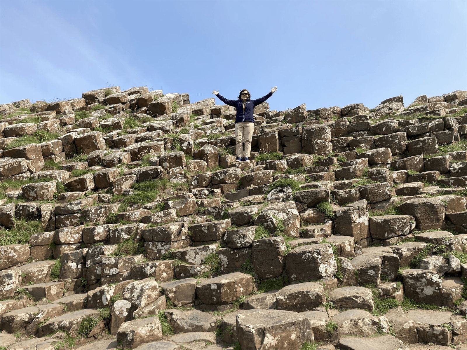 Holiday Vacations Tour Director at Giant’s Causeway on our Scotland & Northern Ireland tour
