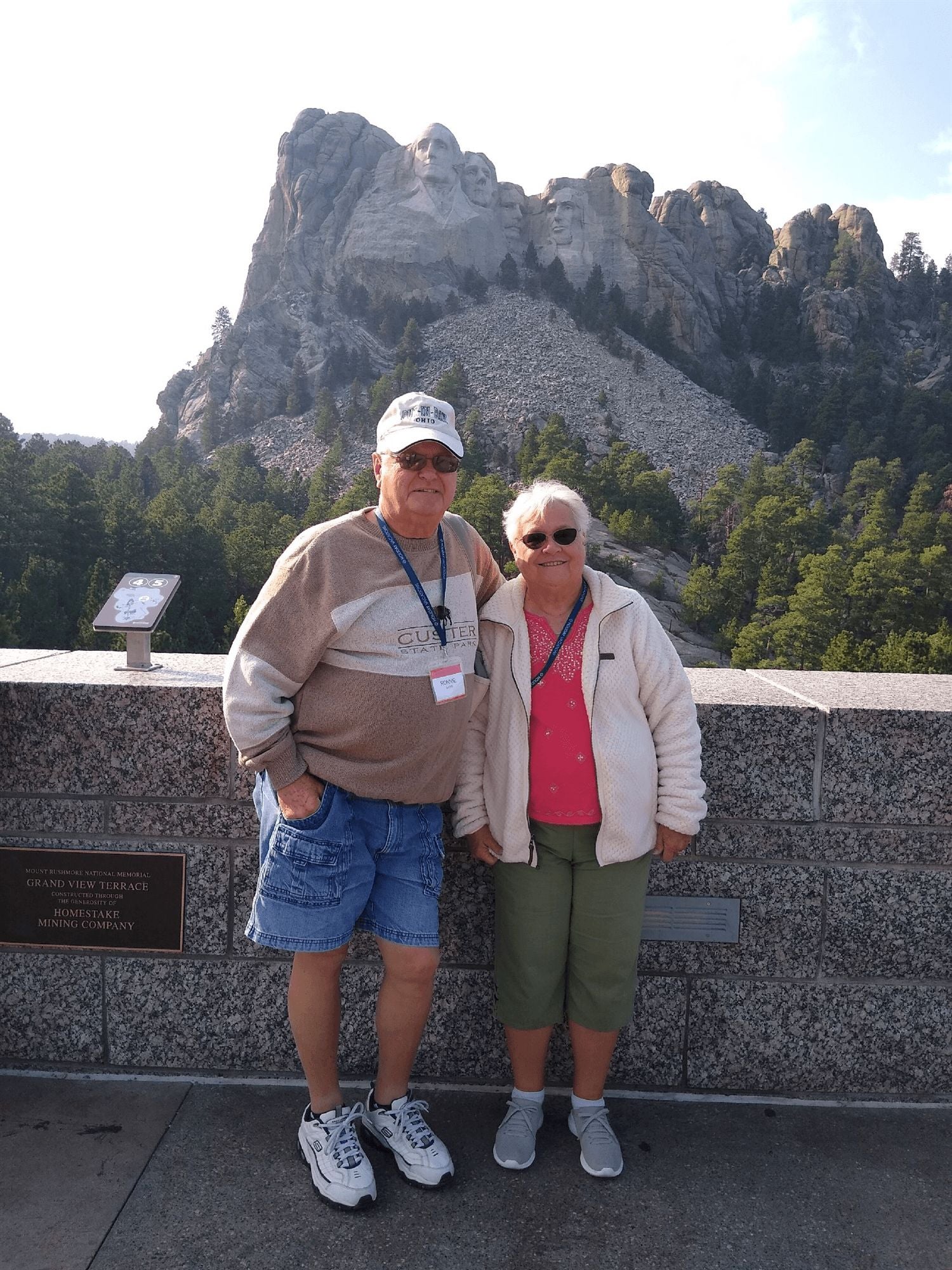 Holiday Vacations guests at Mount Rushmore, Black Hills