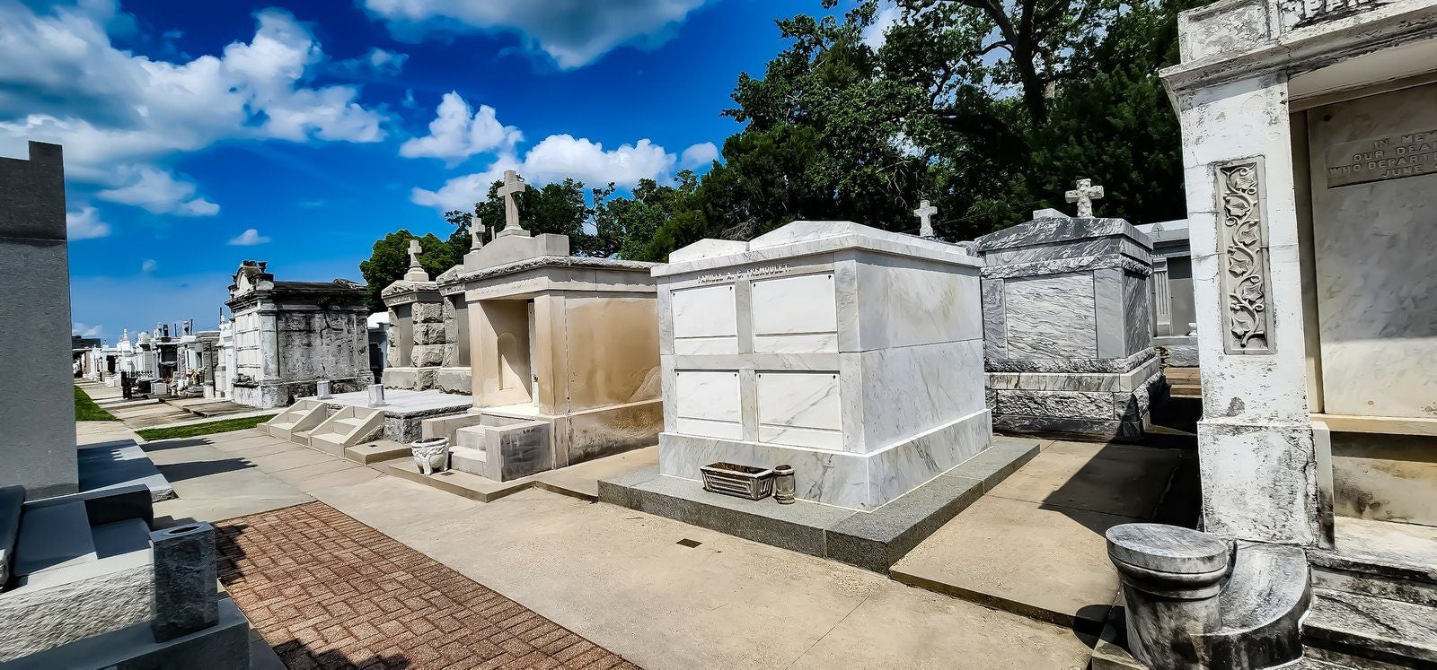 Above-ground cemetery in New Orleans