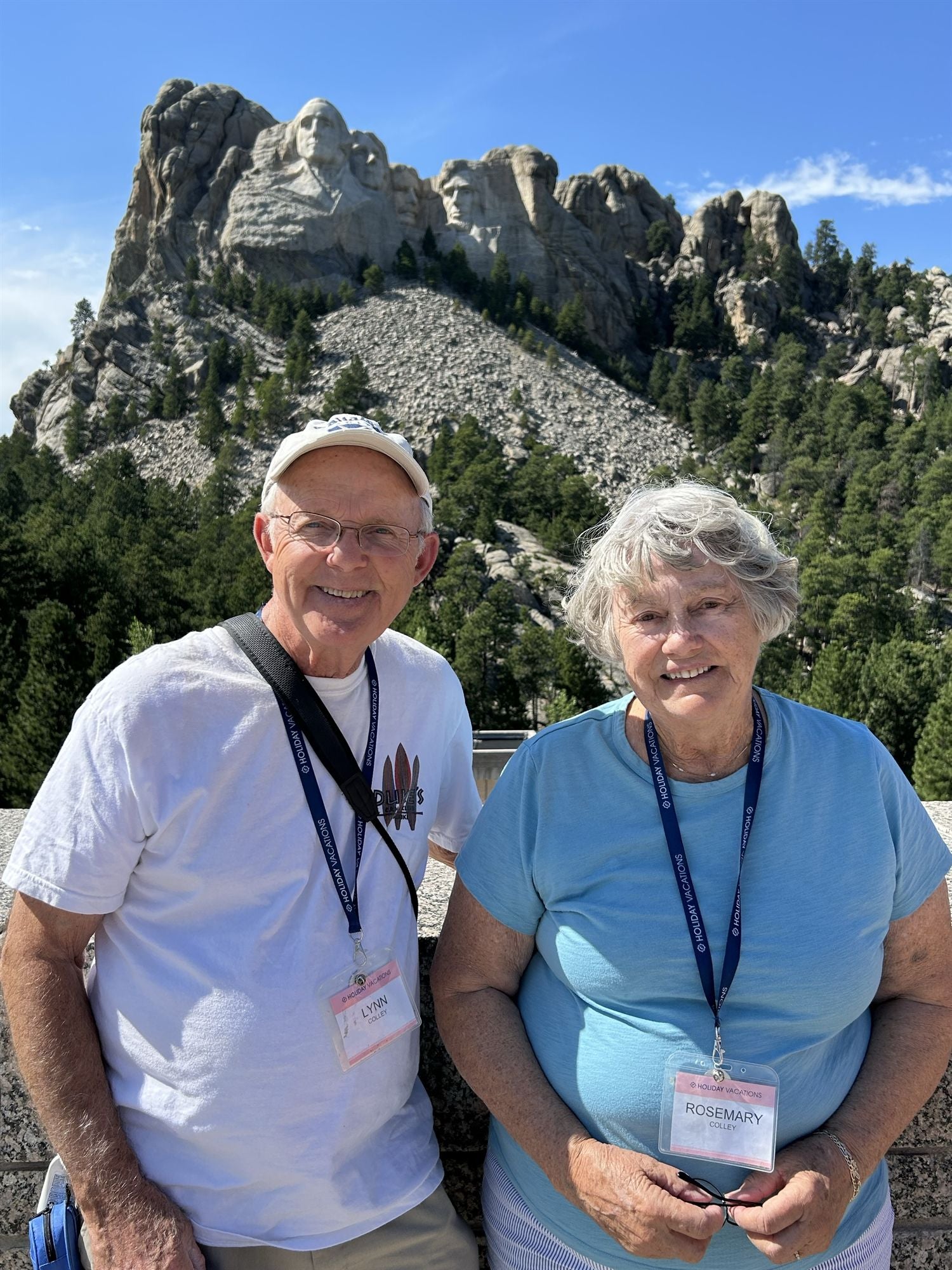 Guests at Mount Rushmore