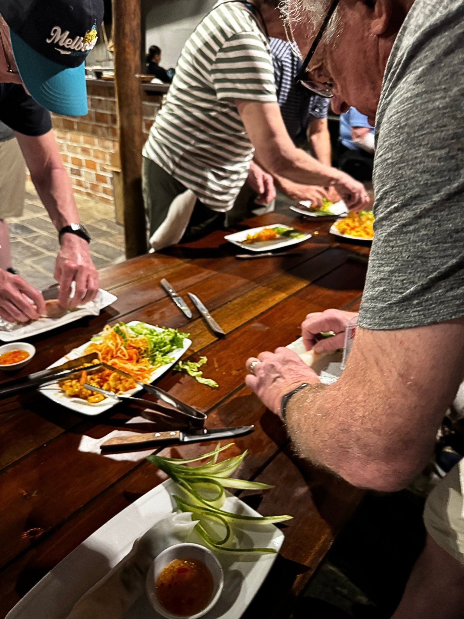 Guests at Red Bridge Cooking School, Hoi An, Vietnam