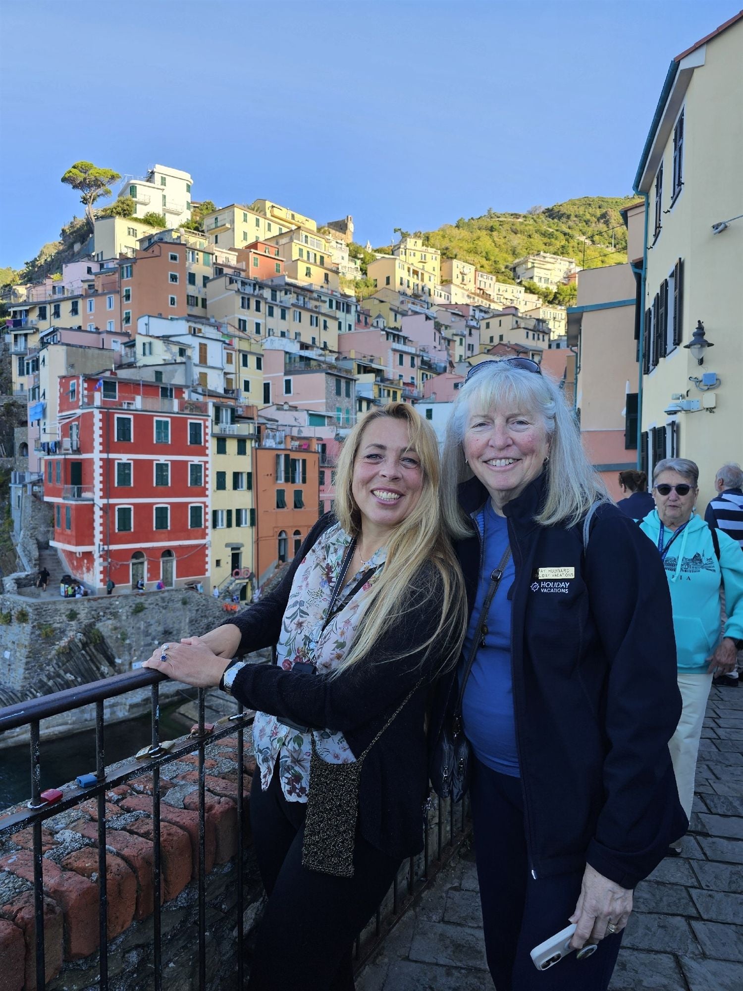 Holiday Vacations guest and Tour Director in Portofino, Italy