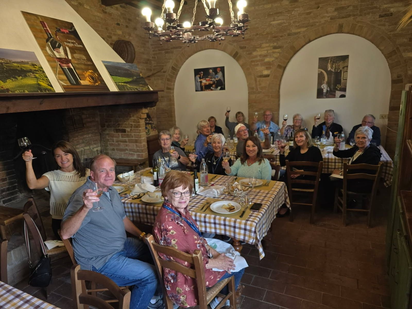 Holiday Vacations guests at Fattoria Poggio Alloro, San Gimignano, Italy