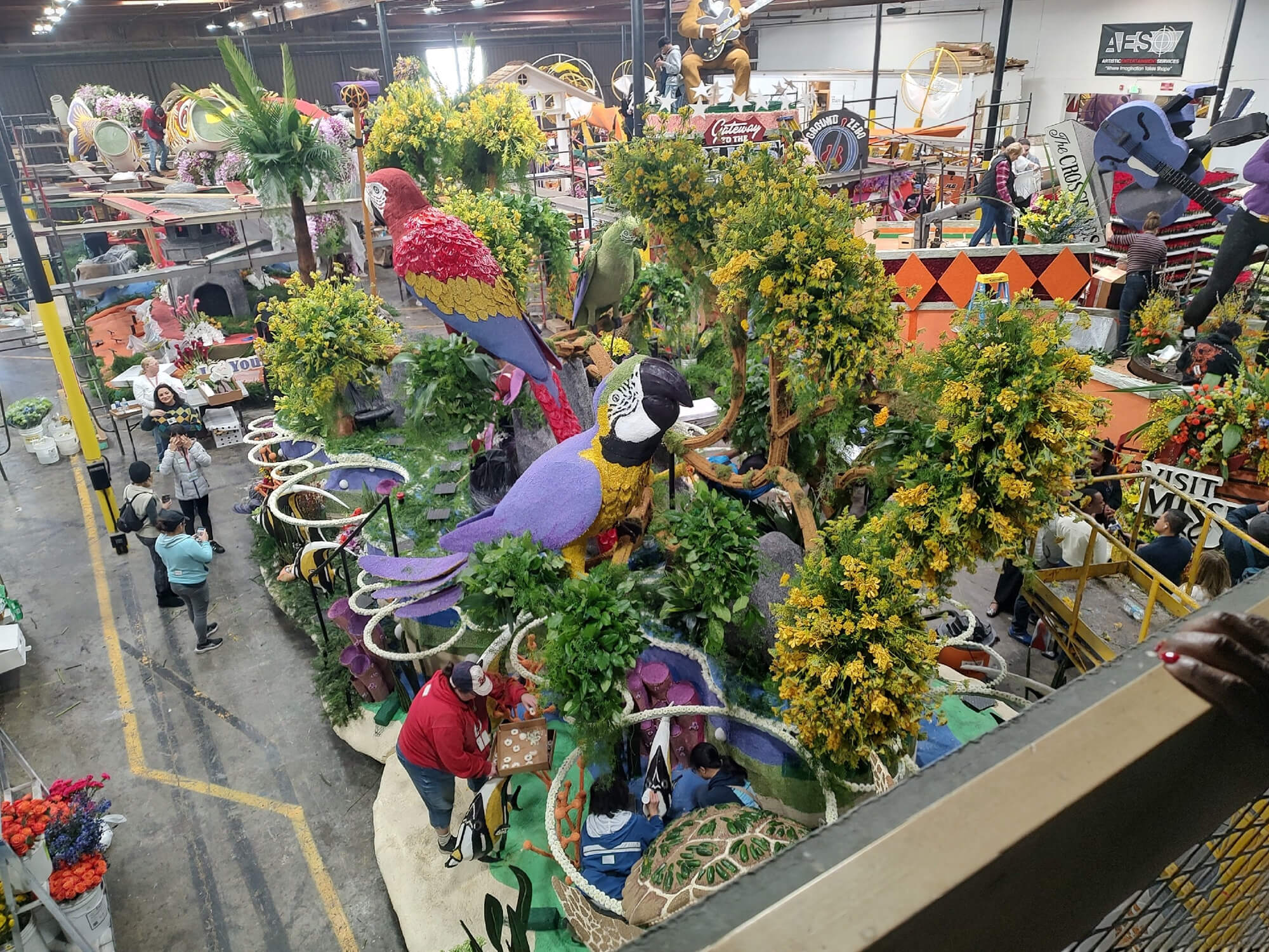 Guest photo from the Float Construction Barn