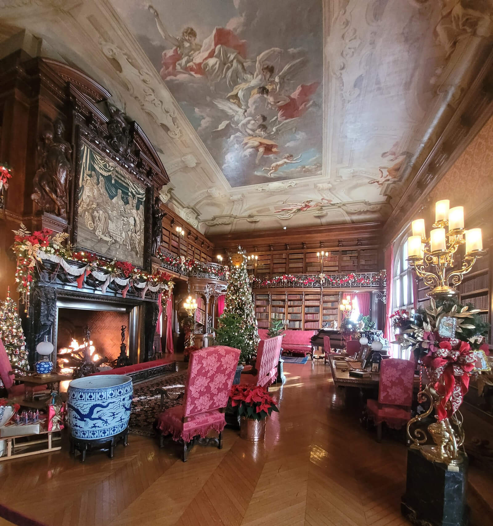 Guest photo of the Biltmore Estate at Christmastime