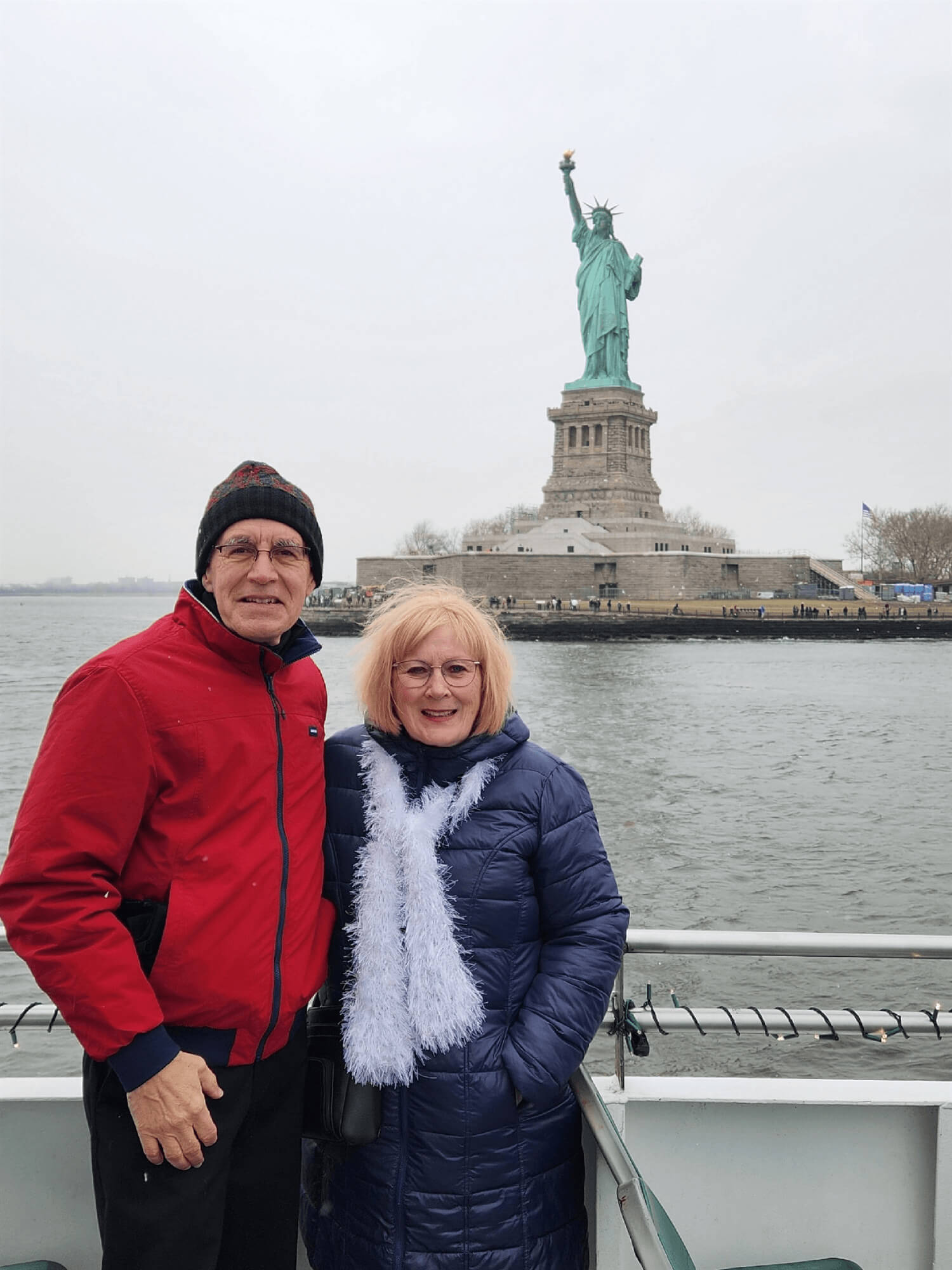 Guests on holiday harbor cruise