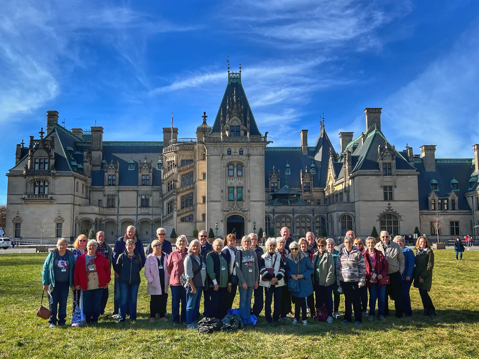 Holiday Vacations guests at the Biltmore Estate