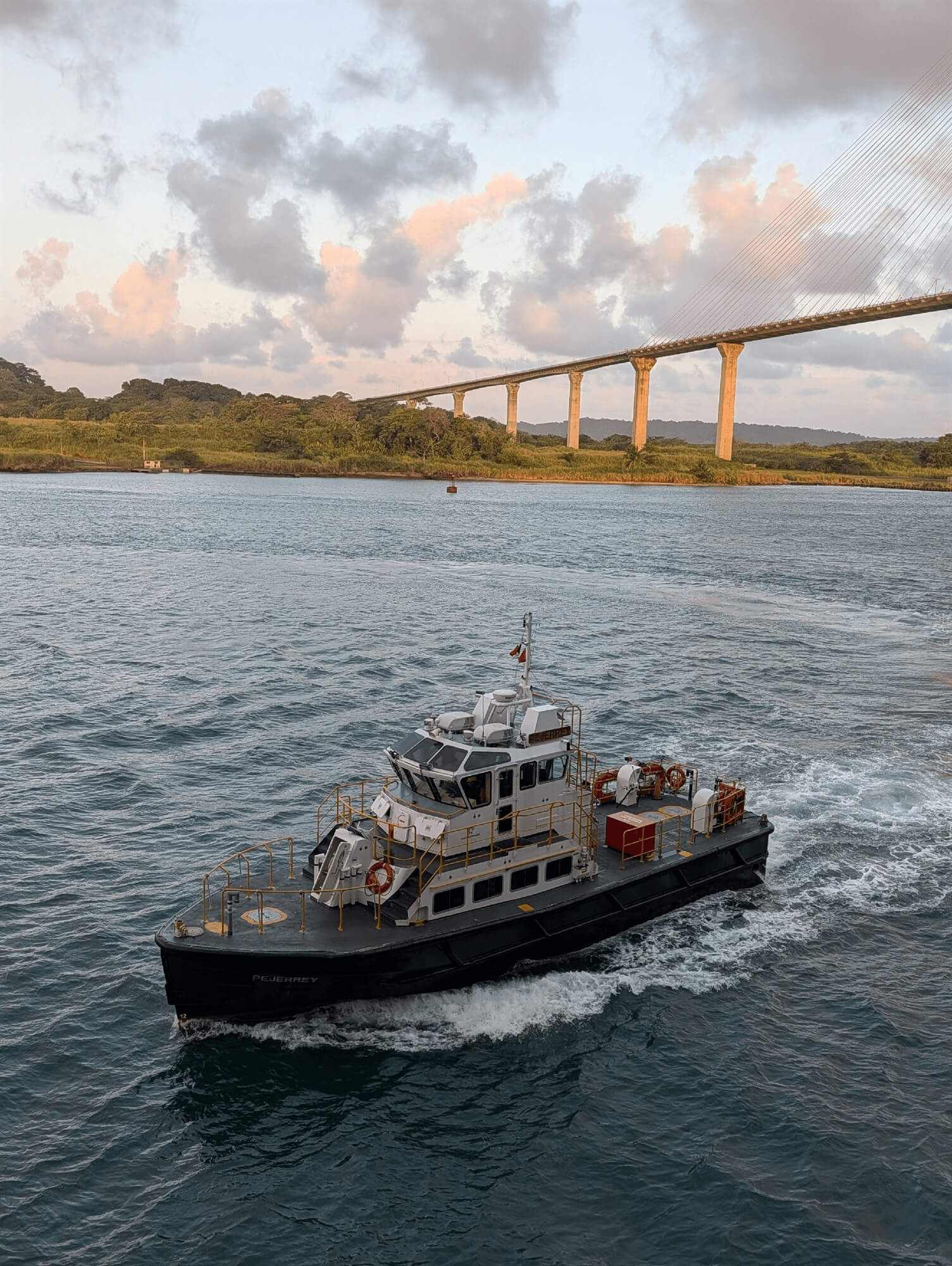 Guest photo of cruising the Panama Canal