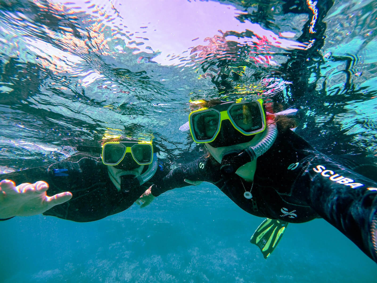 Guests snorkeling at the Great Barrier Reef, Australia