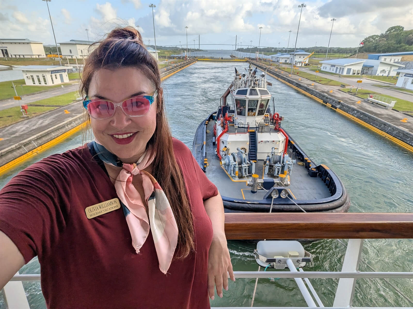 Holiday Vacations Tour Director on the Panama Canal