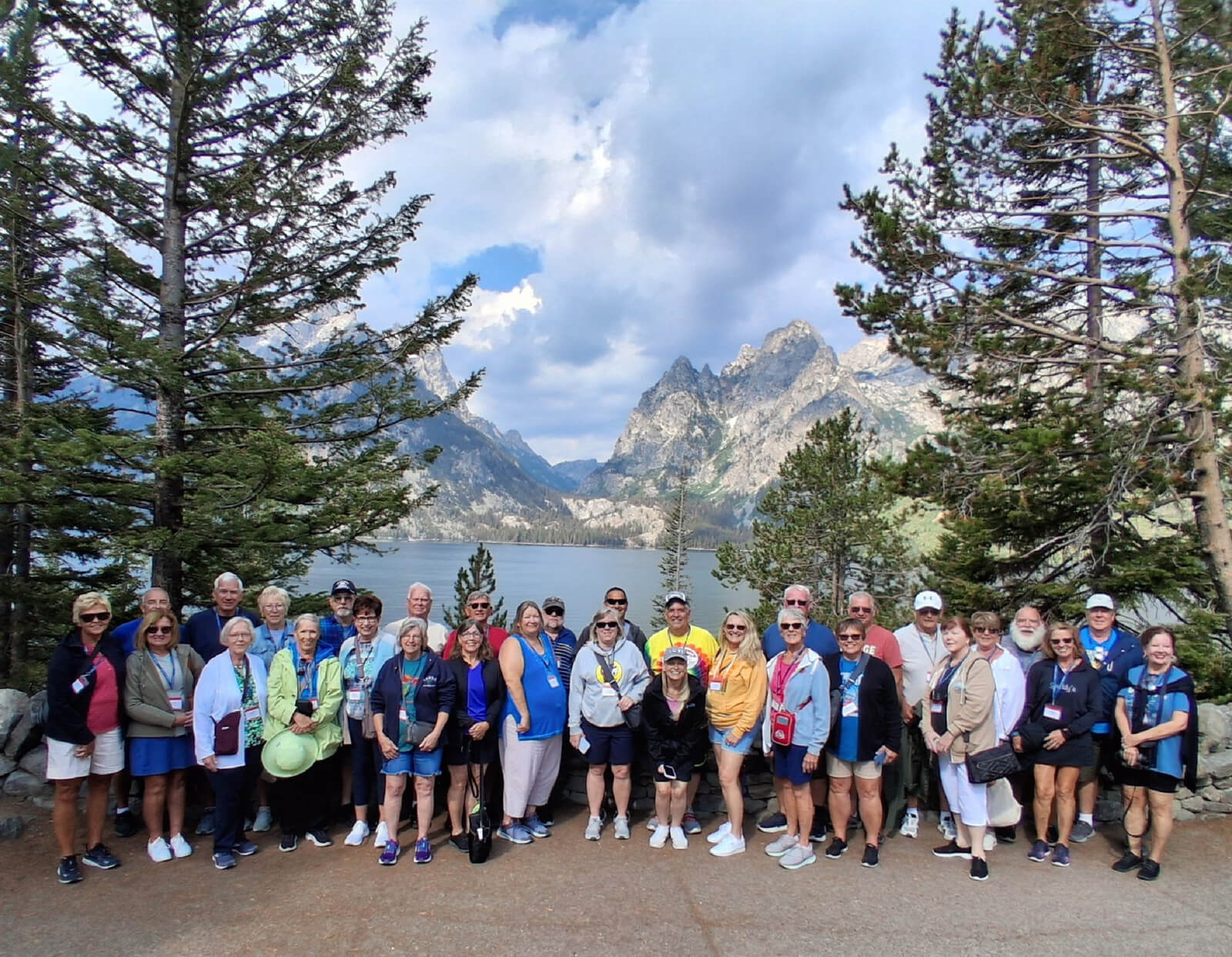 Holiday Vacations group at Grand Teton National Park, Wyoming