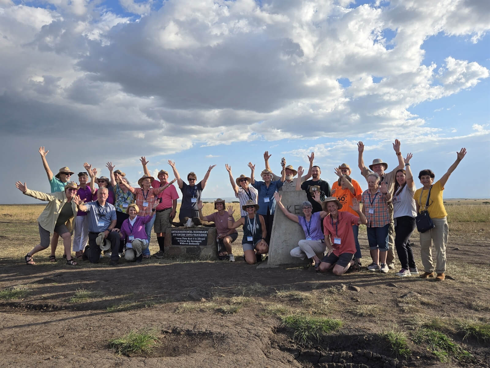 Holiday Vacations group at Maasai Mara, Kenya