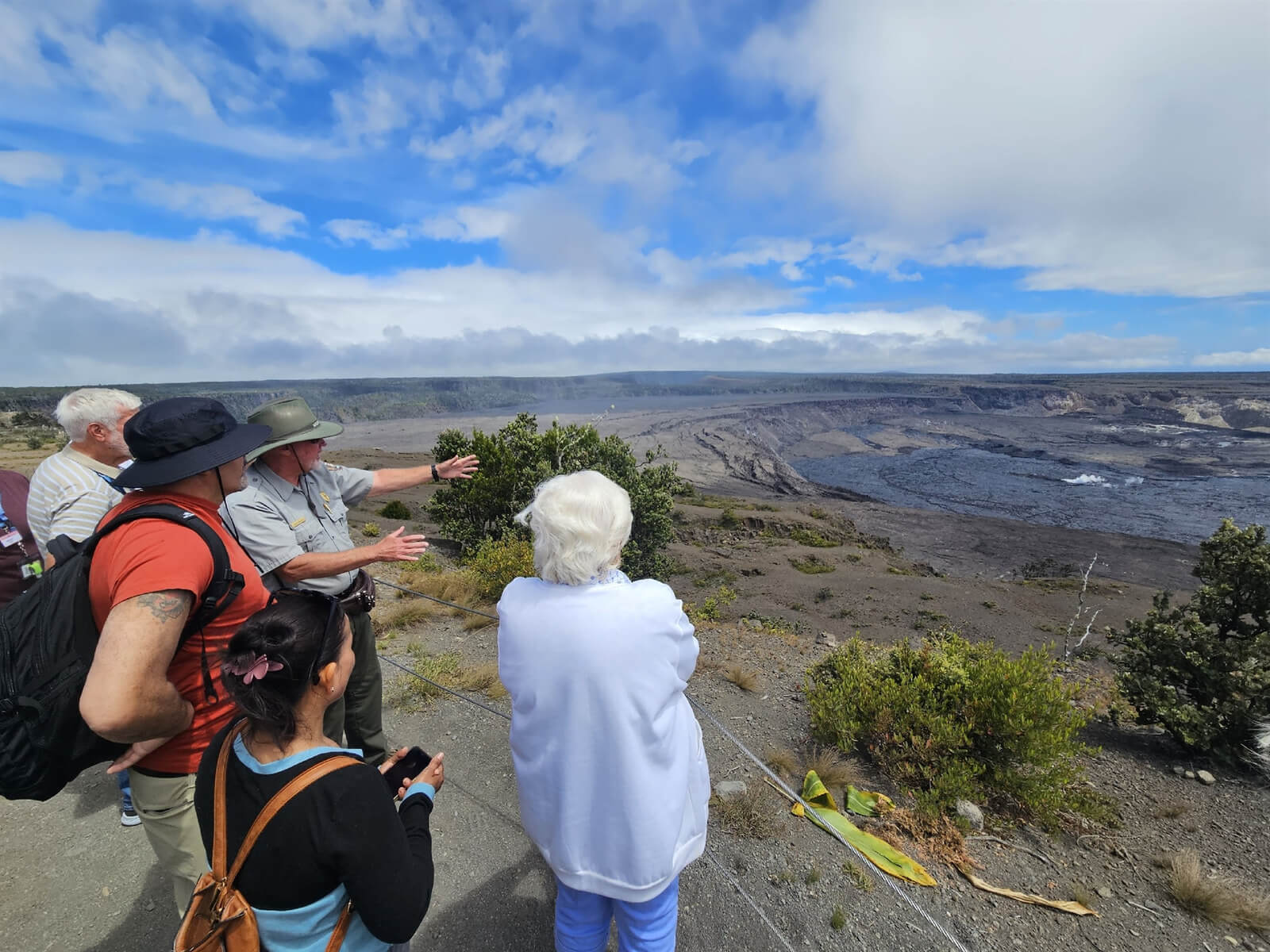 Holiday Vacations guests at Hawaii Volcanoes National Park