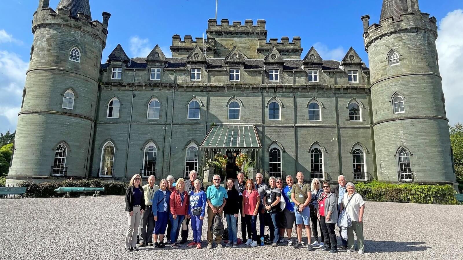 Holiday Vacations guests at Inveraray Castle