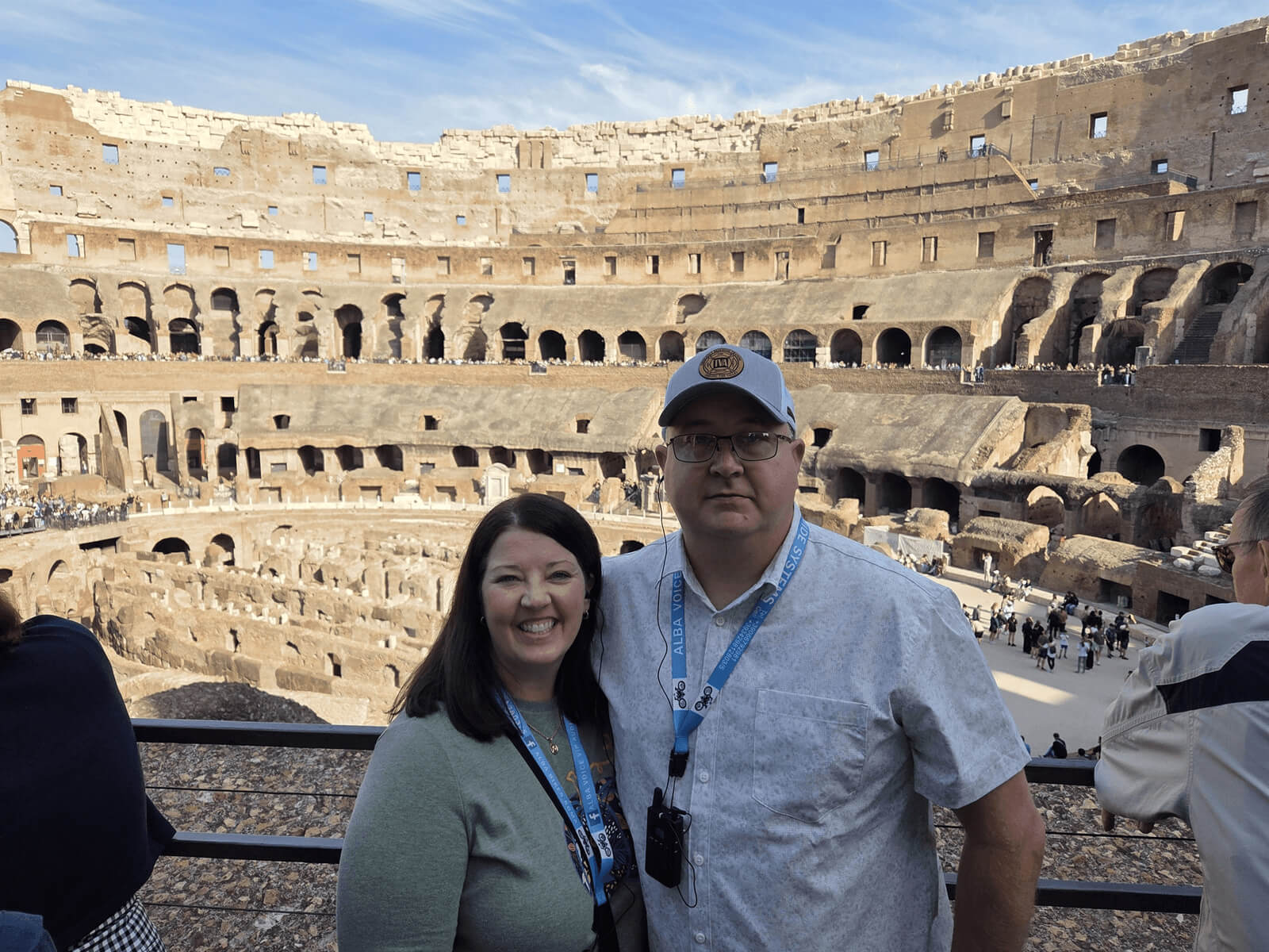 Holiday Vacations guests at the Colosseum, Rome