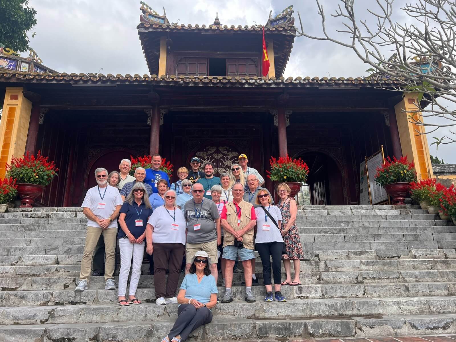 Holiday Vacations guests at the Hue Royal Tomb