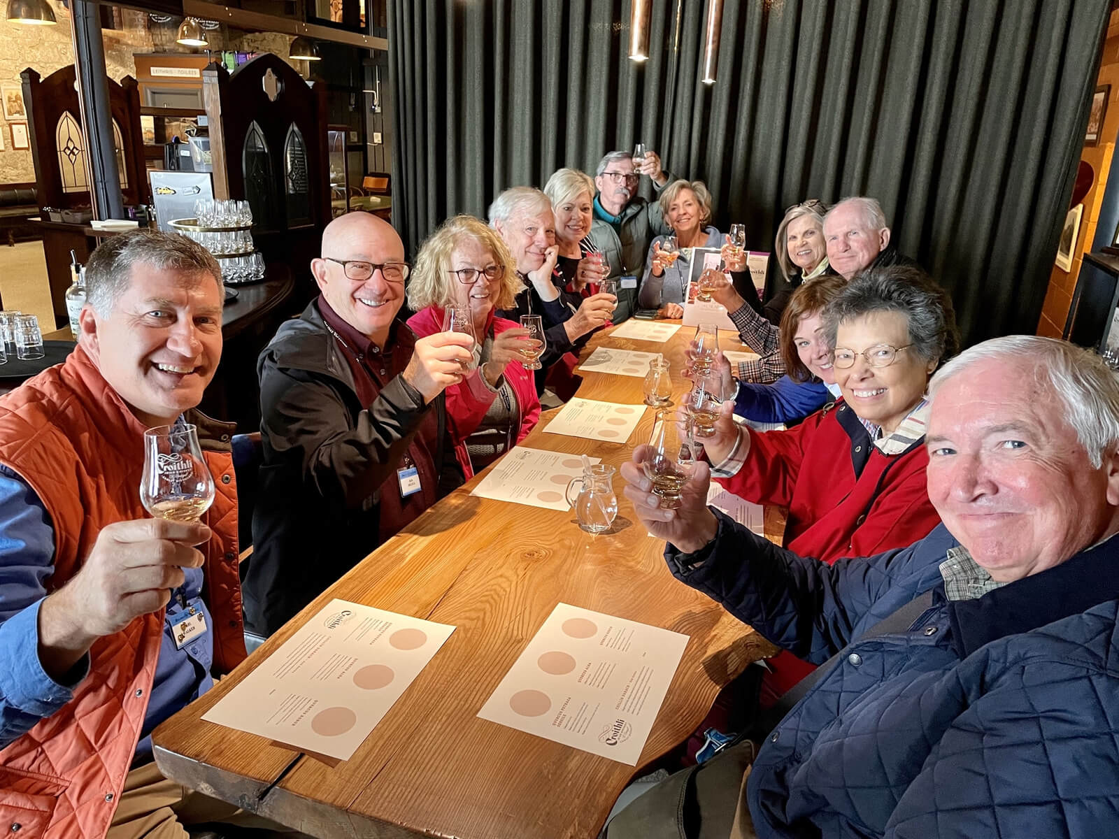 Guests at the Crolly Distillery in Ireland