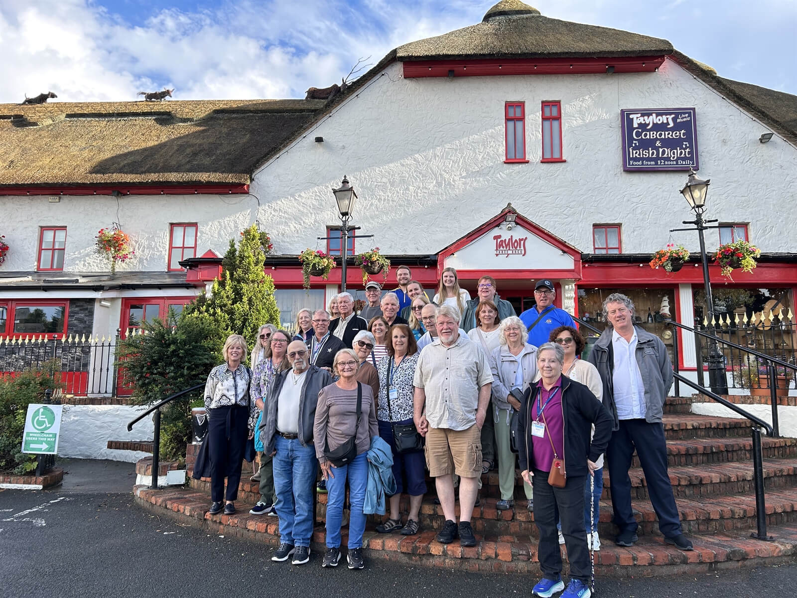 Tour Group at Taylors Three Rock Hotel, Dublin, Ireland