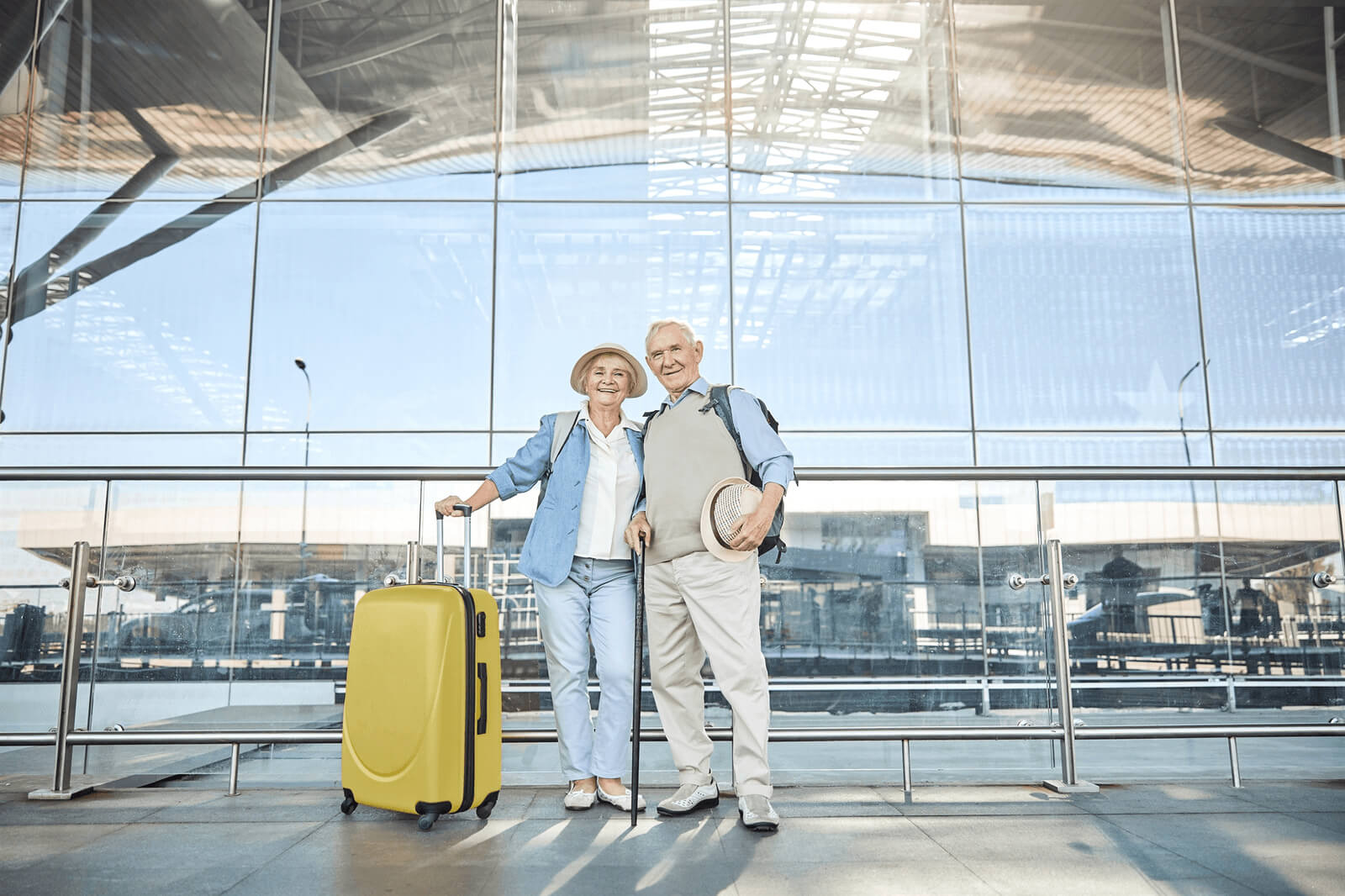 Travelers at airport